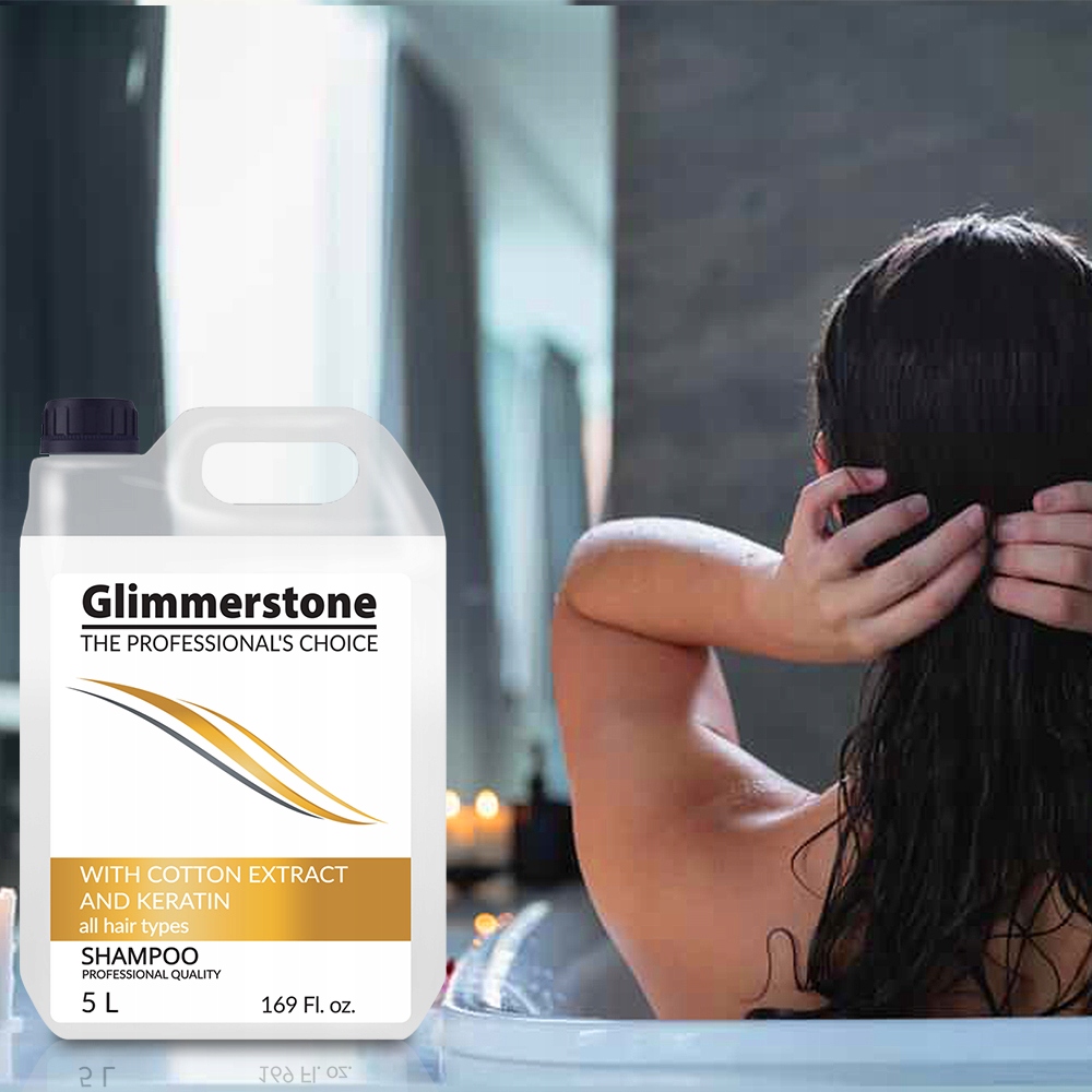 NAWILŻAJĄCY SZAMPON DO WSZYSTKICH RODZAJÓW WŁOSÓW 5L SPRAWDZONA JAKOŚĆ Marka Glimmerstone
