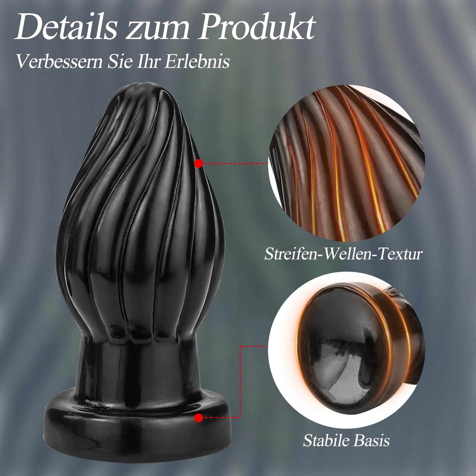 BDSMAGE Spiralny Korek Analny Analdildo Kulki Analne Zabawki Erotyczne — miniatura 4
