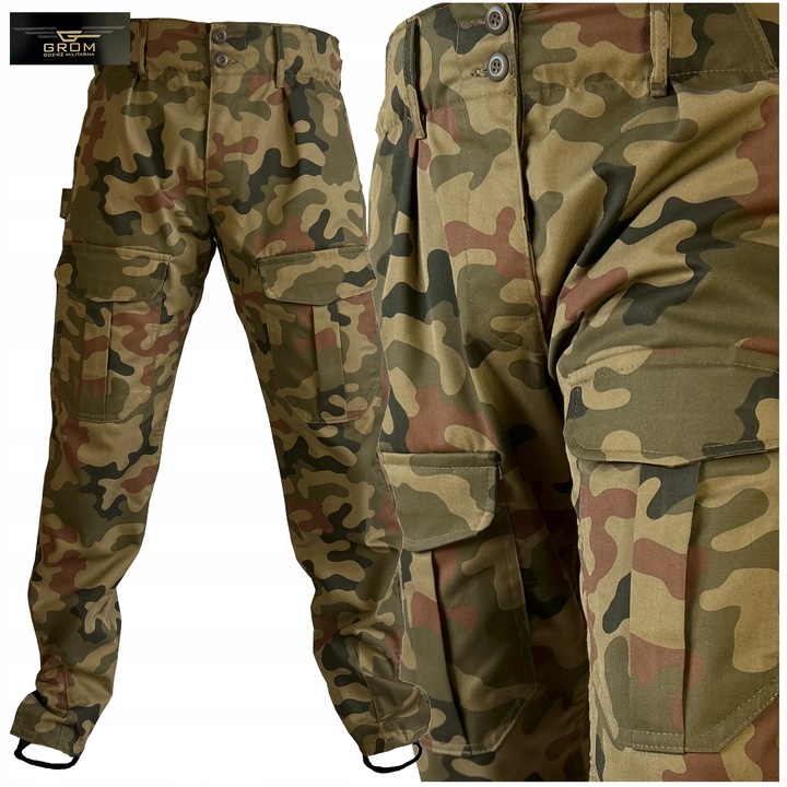 Spodnie Wojskowe Bojówki Grom wz93 Taktyczne Polskie Moro M