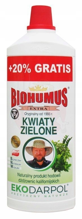 

Nawóz Do Kwiatów Zielonych Biohumus Eko 1L+20%