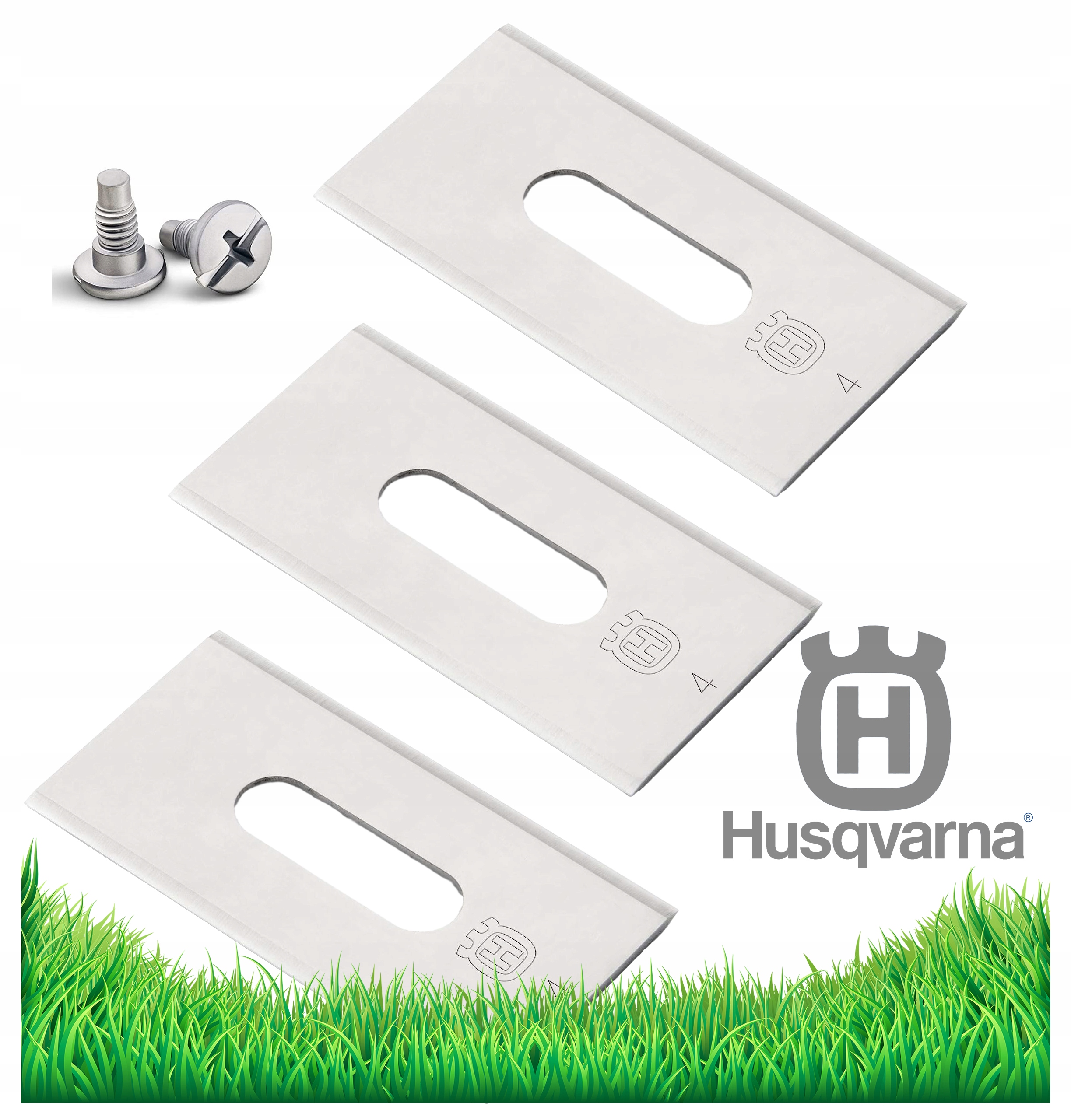 Nerezové Originální Nože Endurance Husqvarna Automower 305 310 315 3 ks