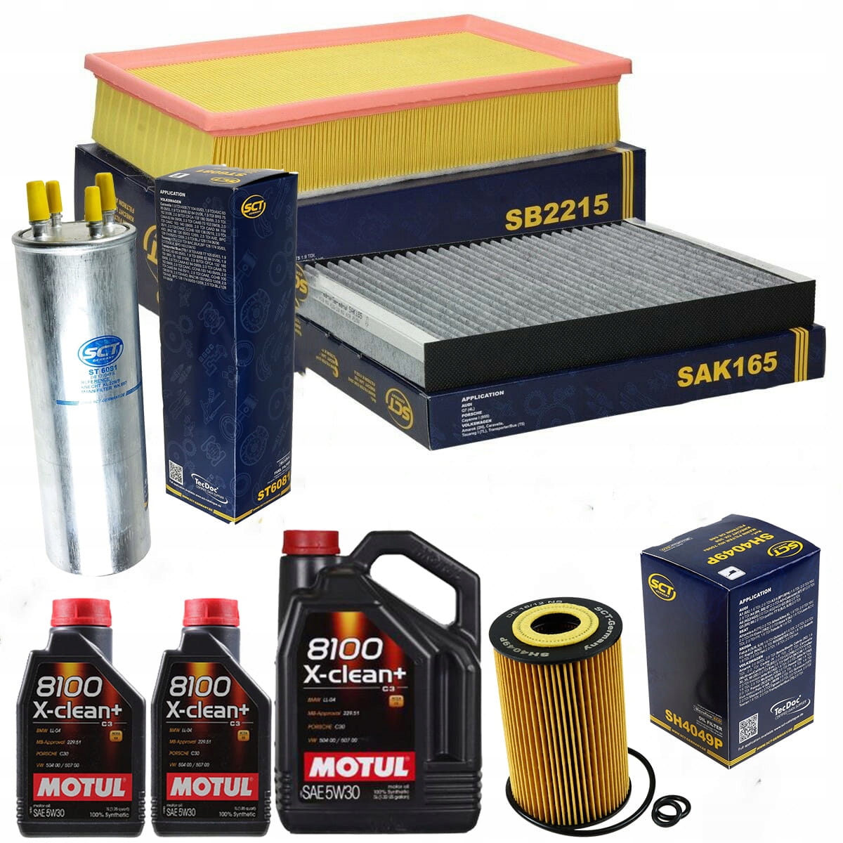 

Zestaw filtrów Vw Transporter T5 2.0tdi +olej