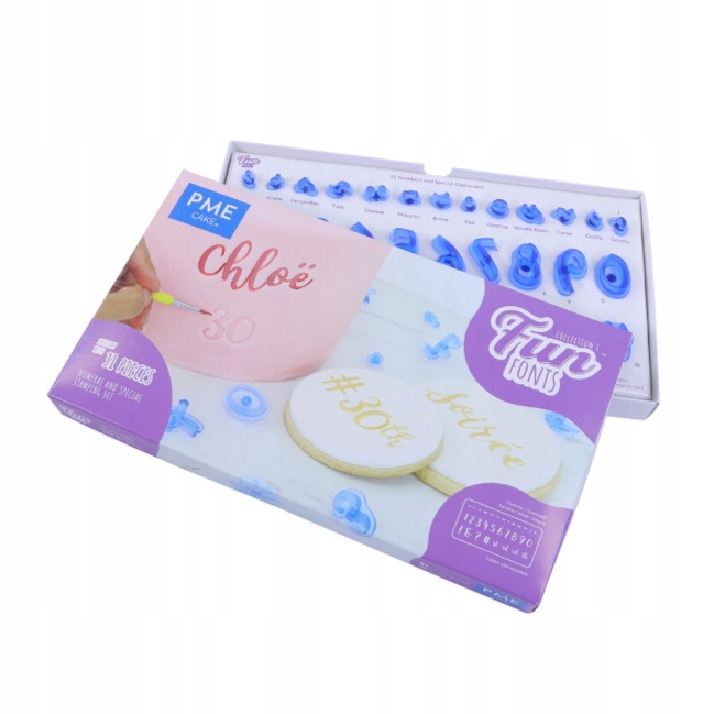 Levně Razidla pro vytváření nápisů (číslice, speciální znaky) 31 Ks Pme