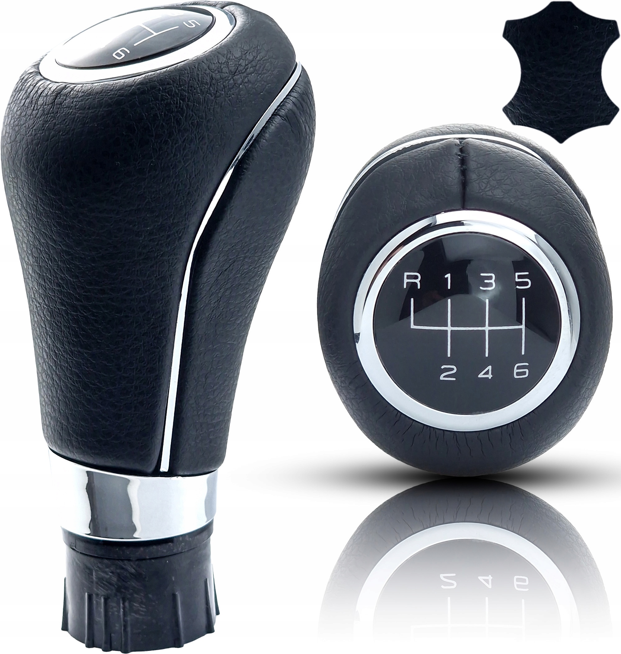 SKÓRZANA GAŁKA ZMIANY BIEGÓW MERCEDES B C E CLS KLASA MANUAL 6 BIEGÓW