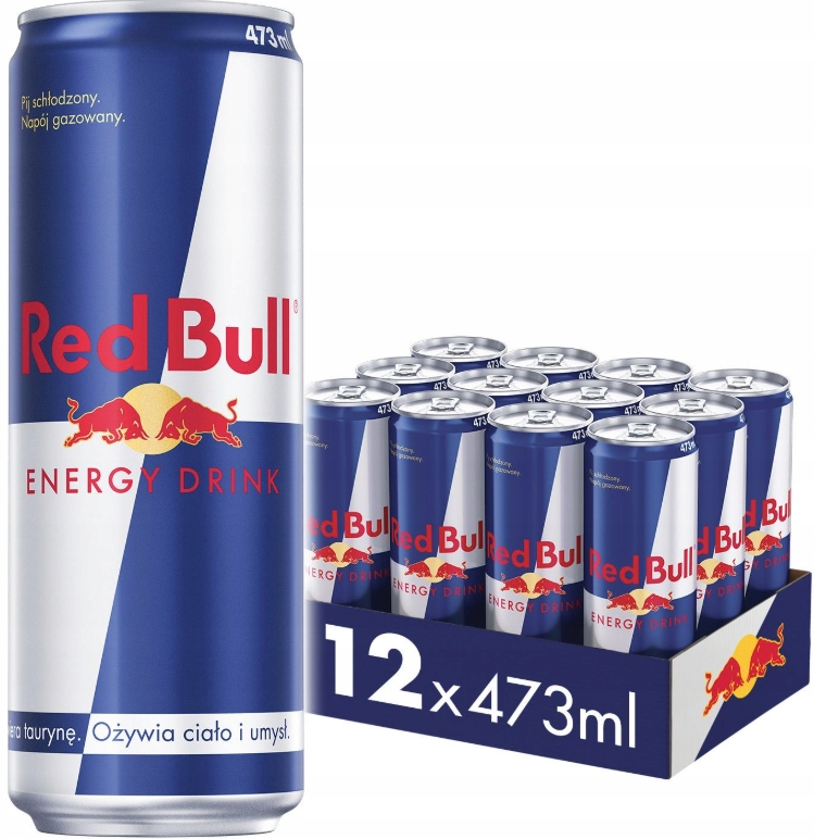 Napój Energetyczny Red Bull Puszka 473ml 12szt Drs