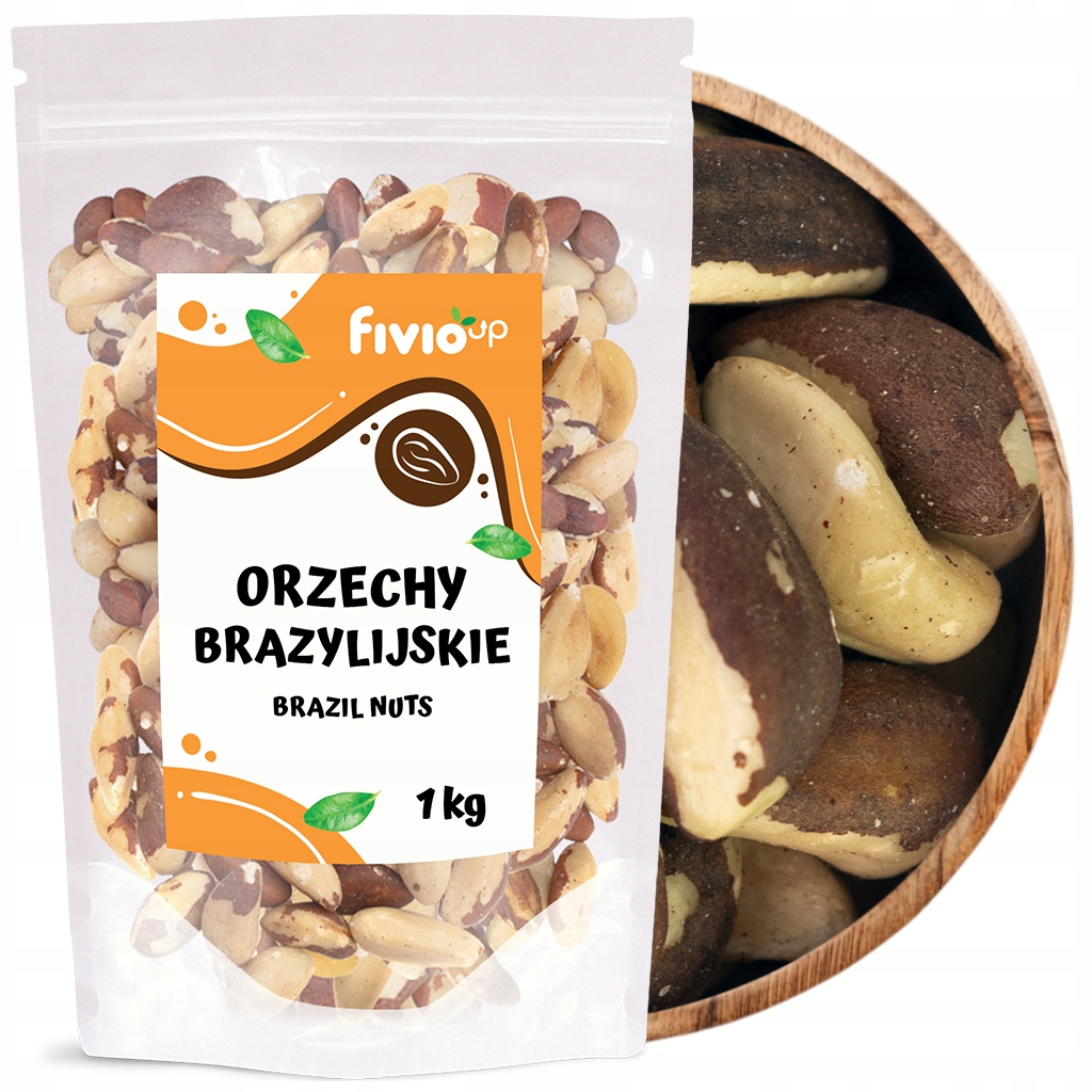 Ořechy Brazilské 1000 G 1 Kg Přírodní Bakalie Velký Ořech Celé Fivio Up