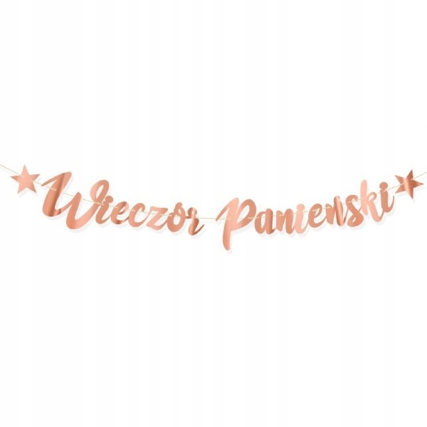 

Baner na Wieczór Panieński różowe złoto 130cm 1szt