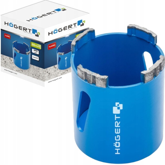Hoegert Otwornica Diamentowa 68 MM Segment Turbo Koronka Pod Puszki