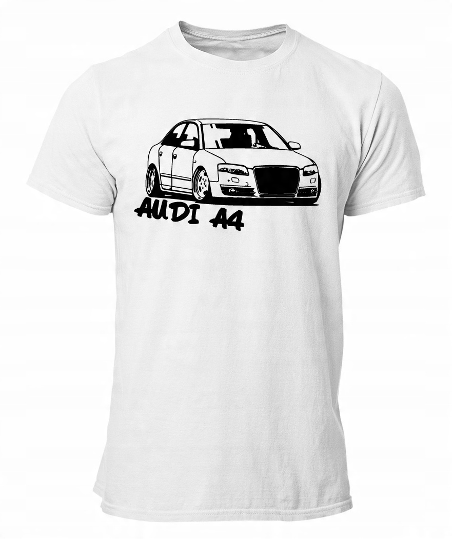 

Koszulka Motoryzacyjna T-shirt Męski Audi A4 XXL