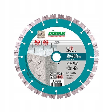 Tarcza Diamentowa Distar Technic Advanced 232x2,6/