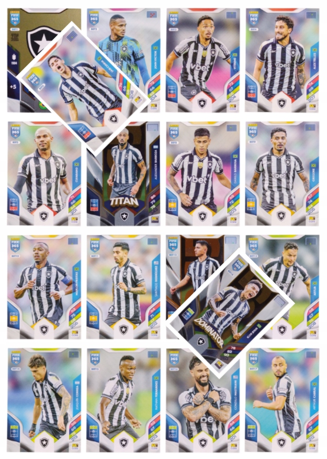 Panini Fifa 365 2026 Komplet 18 Kart Botafogo BOT1-BOT18