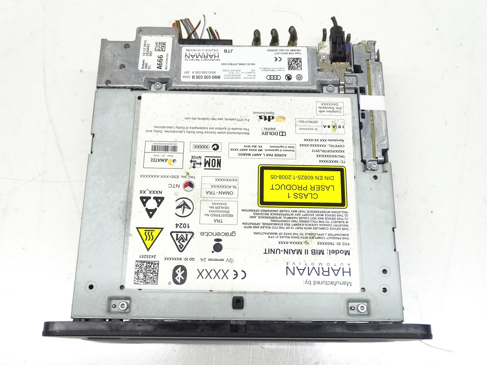 player MULTIMEDIA MMI AUDI A4 B9 A5 8W 8W0035035B