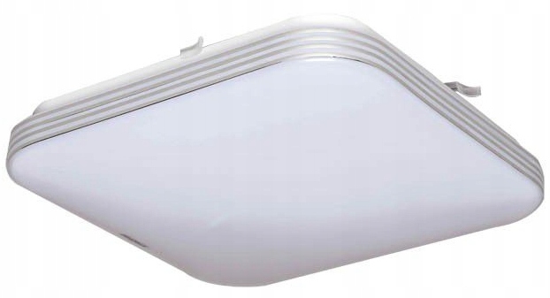 Lampa Do Łazienki Plafon Łazienkowy Led 20W IP44 Panel Dekoracyjny Chrom