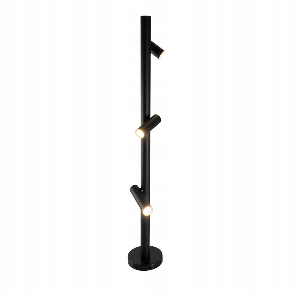 Stojacia záhradná lampa s trojitým stĺpikom 100 cm, nastaviteľné reflektory Shilo