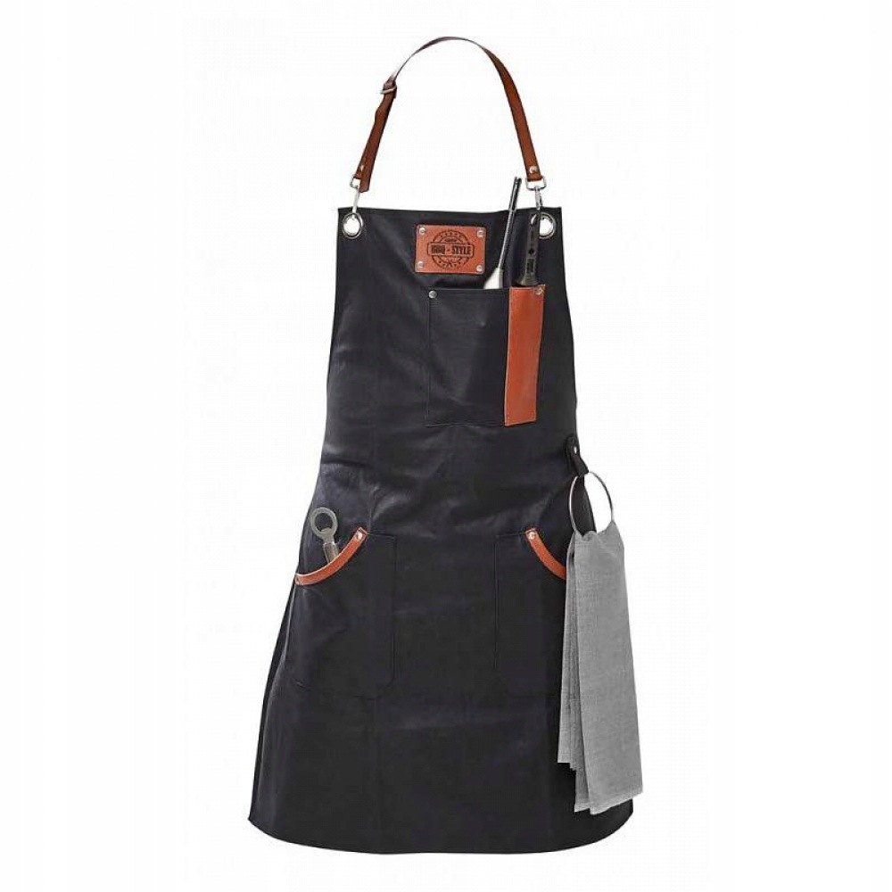 FARTUCH ochronny DO GRILLA bawełniany GEFU czarny K3