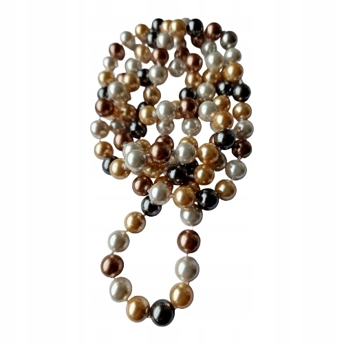 Vintage Majorské Perly Náhrdelník V Empirovém Stylu S Dlouhou Šňůrka Sea Sell