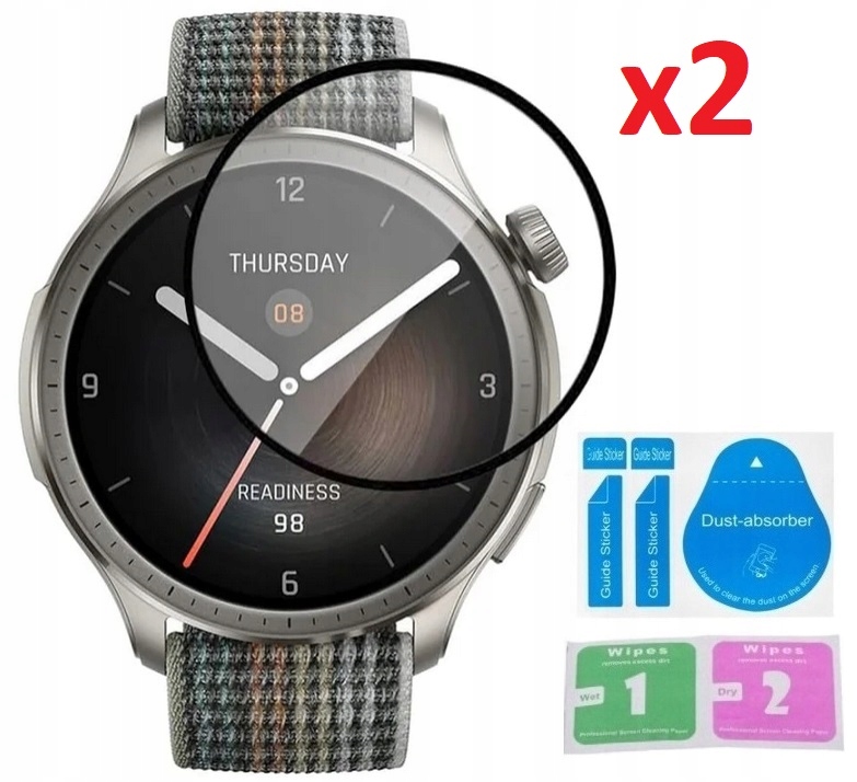 2 x Szkło Hybrydowe 3D do Amazfit Balance (A2286)