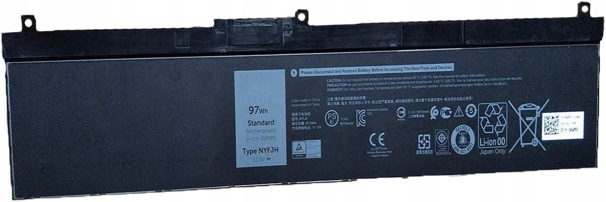 Batéria 11.4V 97Wh 8070mAh pre Dell Precision 7530 0WNRC 00WNRC