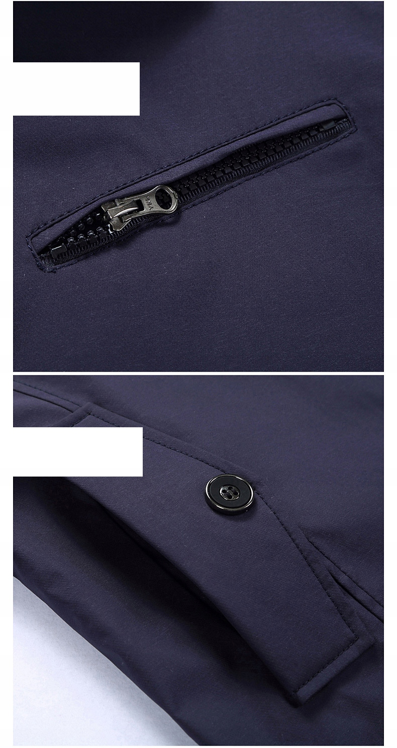 MĘSKA JESIENNA PŁASZCZ PROCHOWIEC PARKA BIZNESOWA Długość do połowy uda