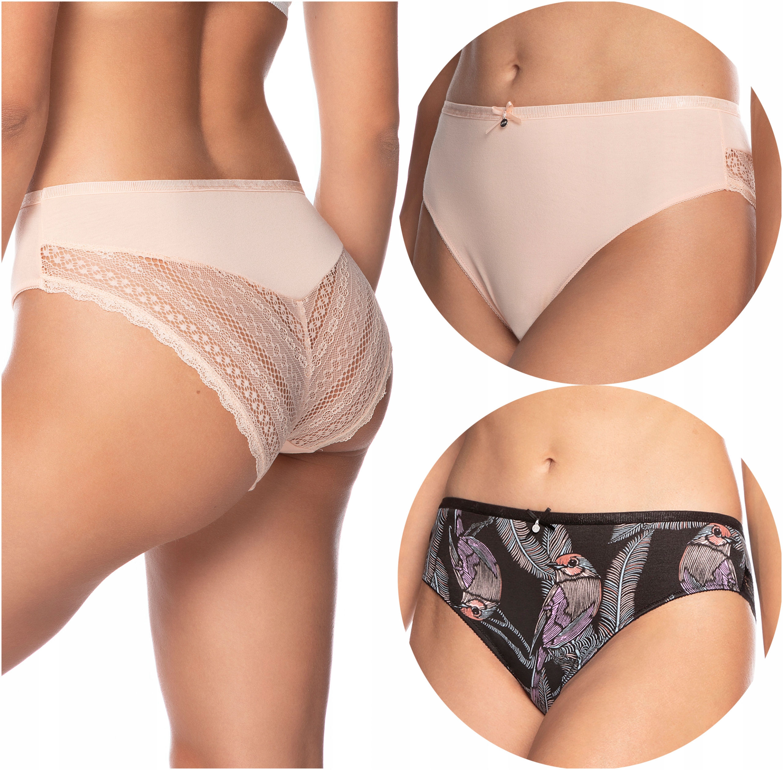 

Majtki damskie 2-PAK figi bikini Lama 1427BI XL