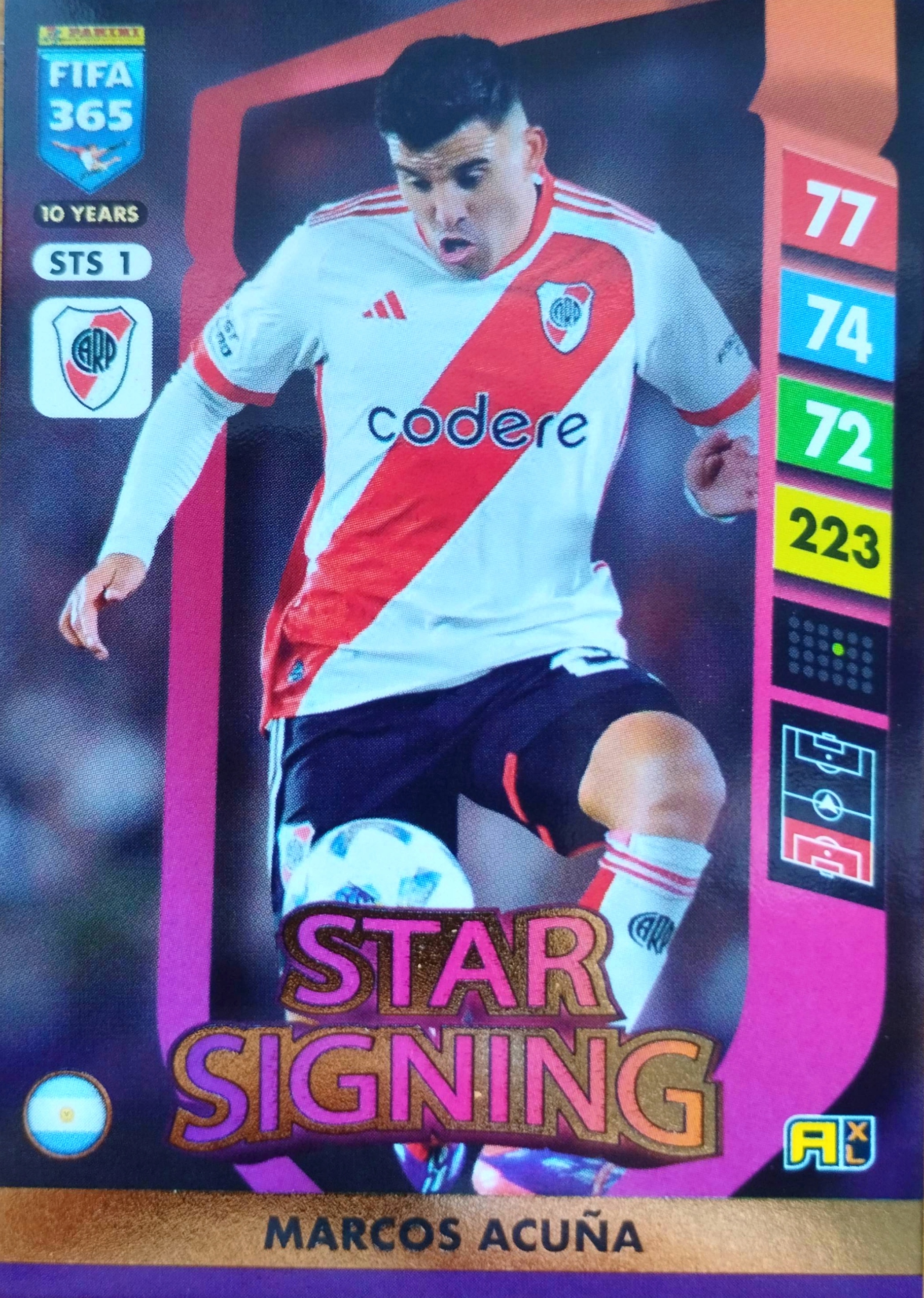 Panini Fifa 365 2025 Upgrade Star Signing Sts 1 Marcos Acuna River Plate