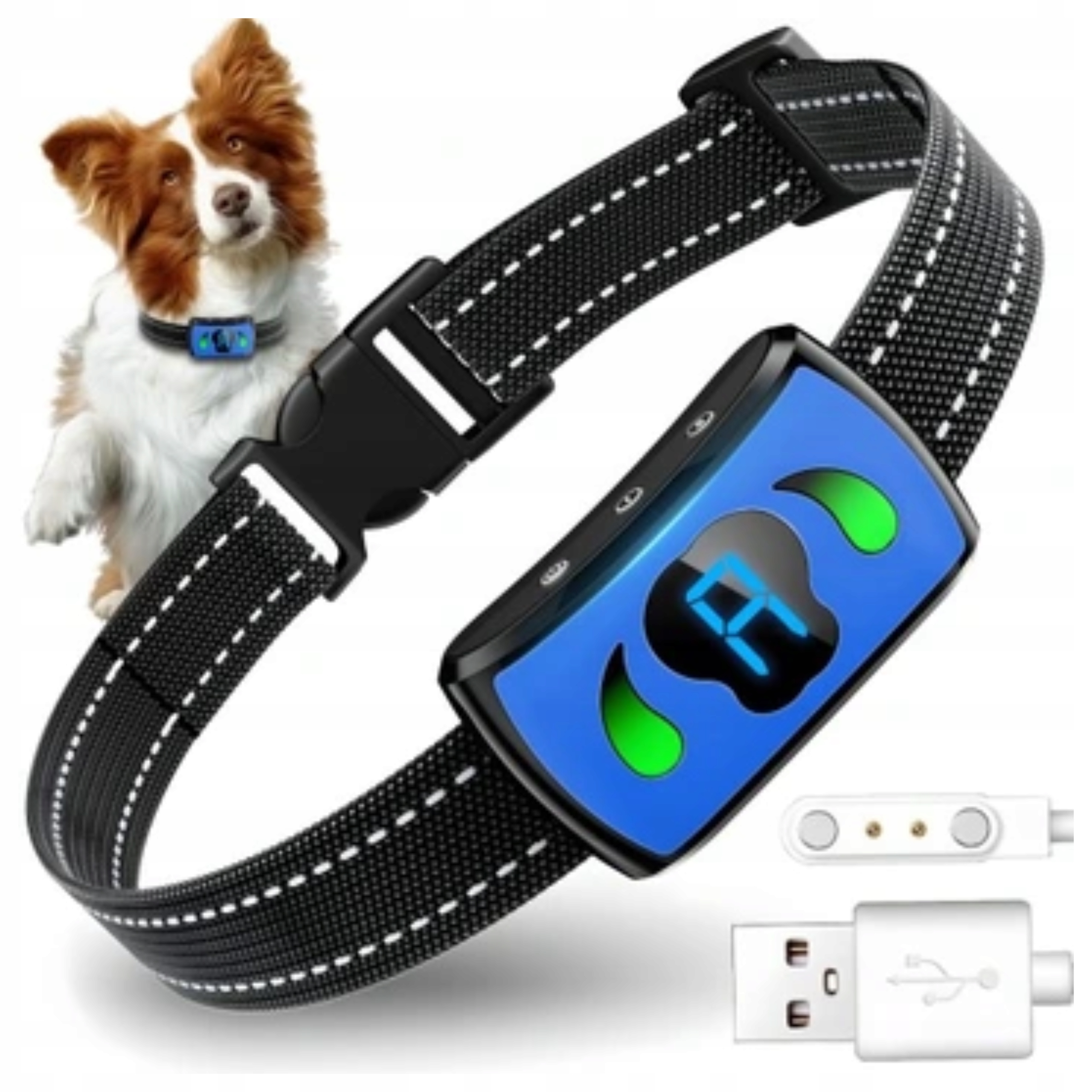 Elektrický Protištěkací Obojek Pro Psa 4 Úrovně, Univerzální