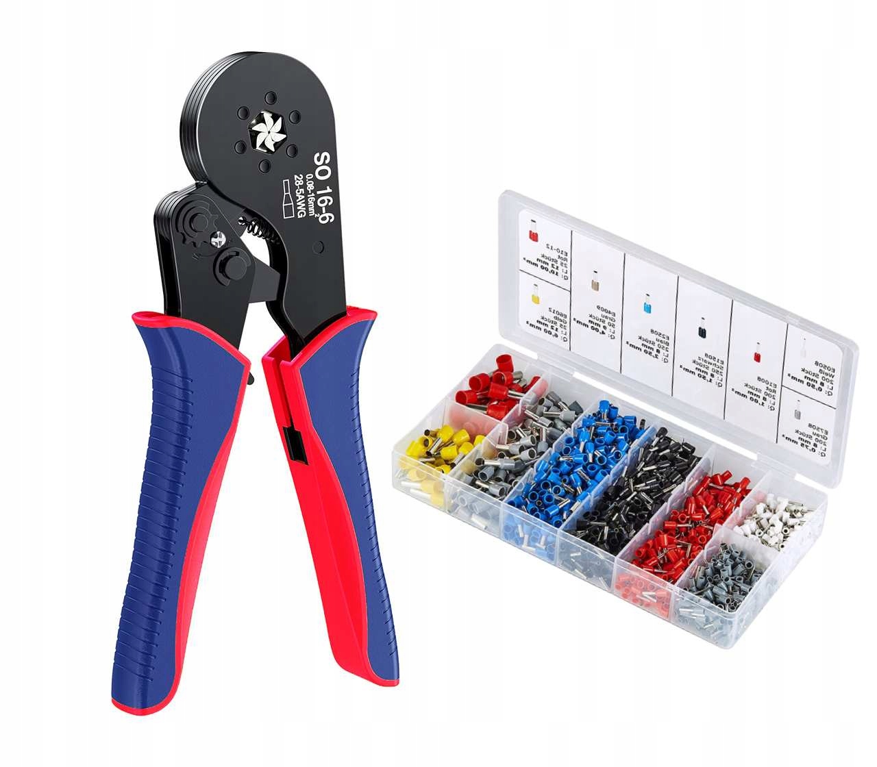 Pražská Svorka Na Pouzdro Nástroj na krimpování 0.08-16 mm2+ 1200 ks