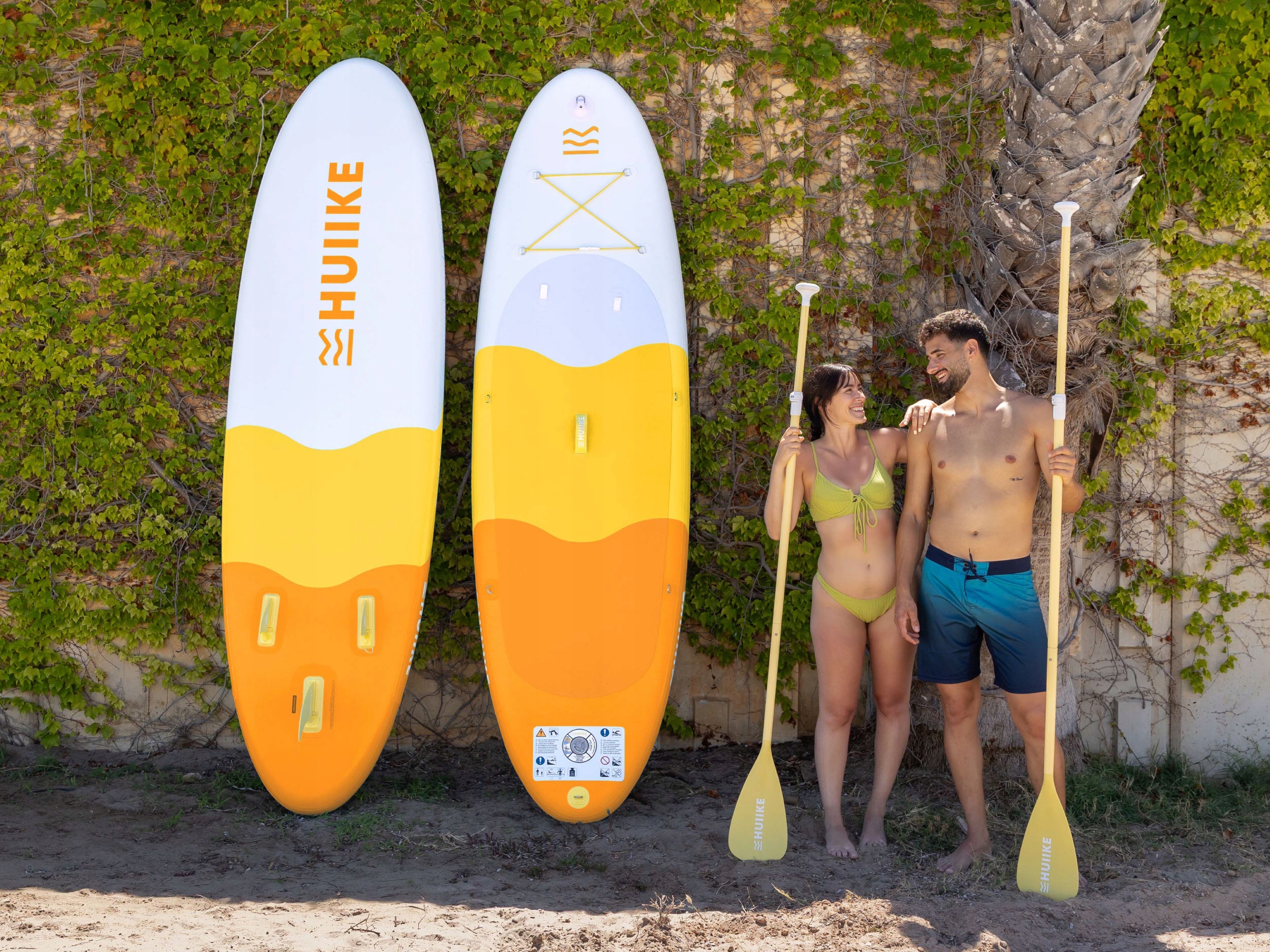 Надувна Sup Дошка, Аксесуари Преміум-Класу, Huiike, Жовтий, Міцний