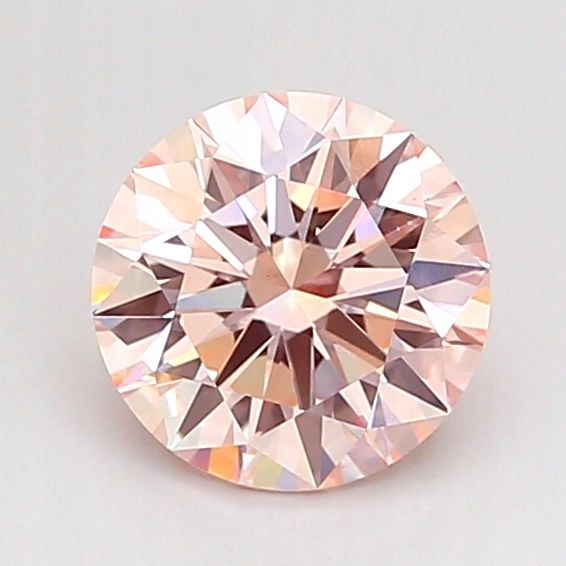Diament laboratoryjny kolorowy 1.1ct ROUND Fancy Vivid Pink VVS2 (NONE)