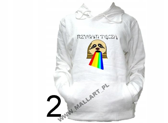 

Bluza Kaptur Leniwiec Sloth Śmieszne Wzory