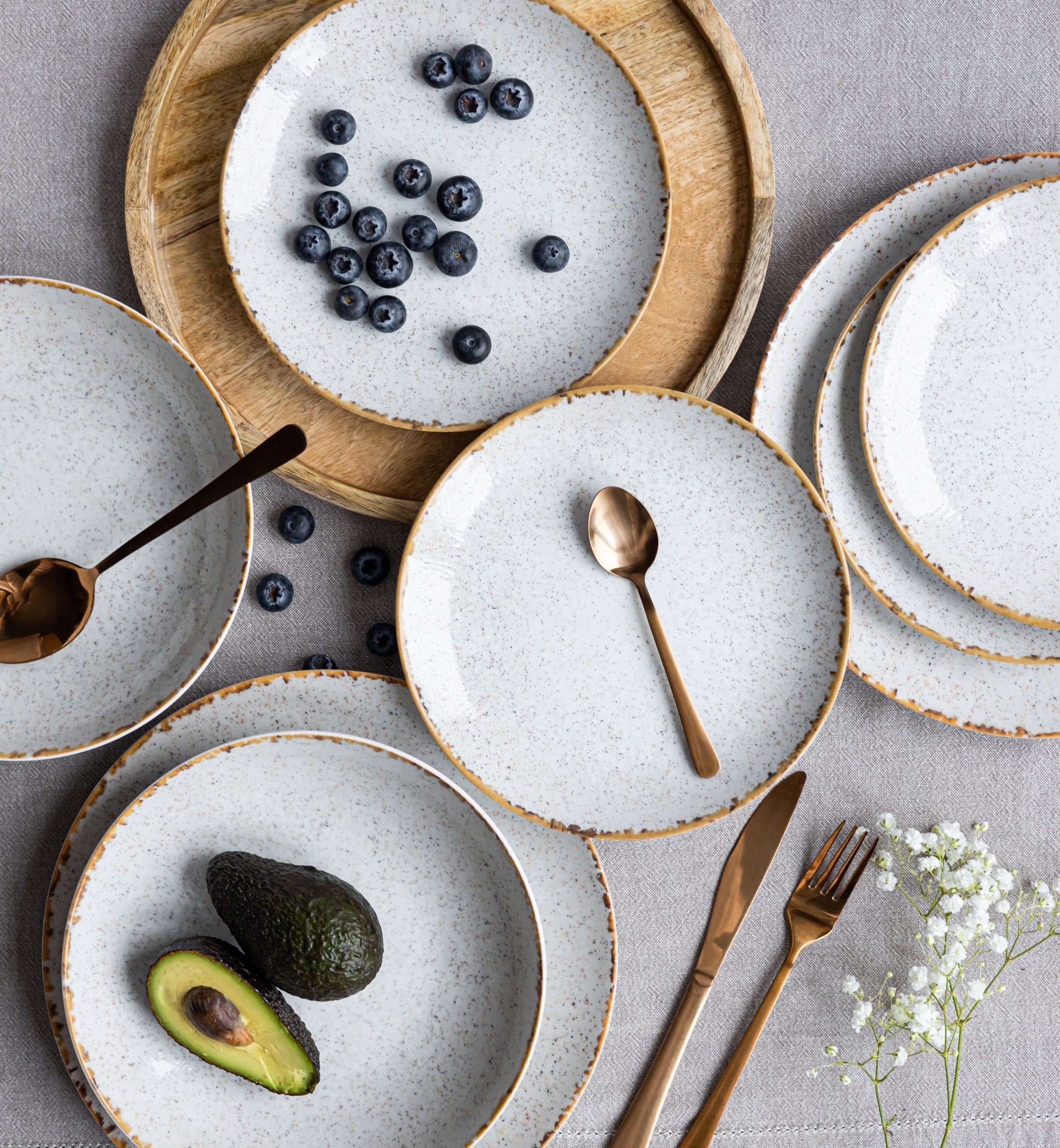 LUBIANA BOSS KERAJET SERWIS OBIADOWY 18 EL 6 EL PORCELANA ZDOBIONA 9018