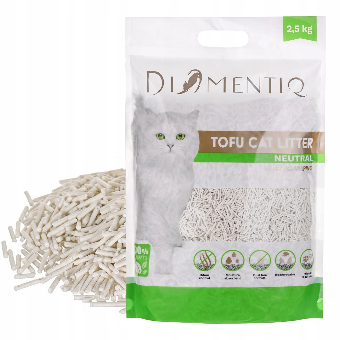 Diamentiq Tofu Neutral Ultra hrudkující podestýlka pro rostliny 6x2,5kg