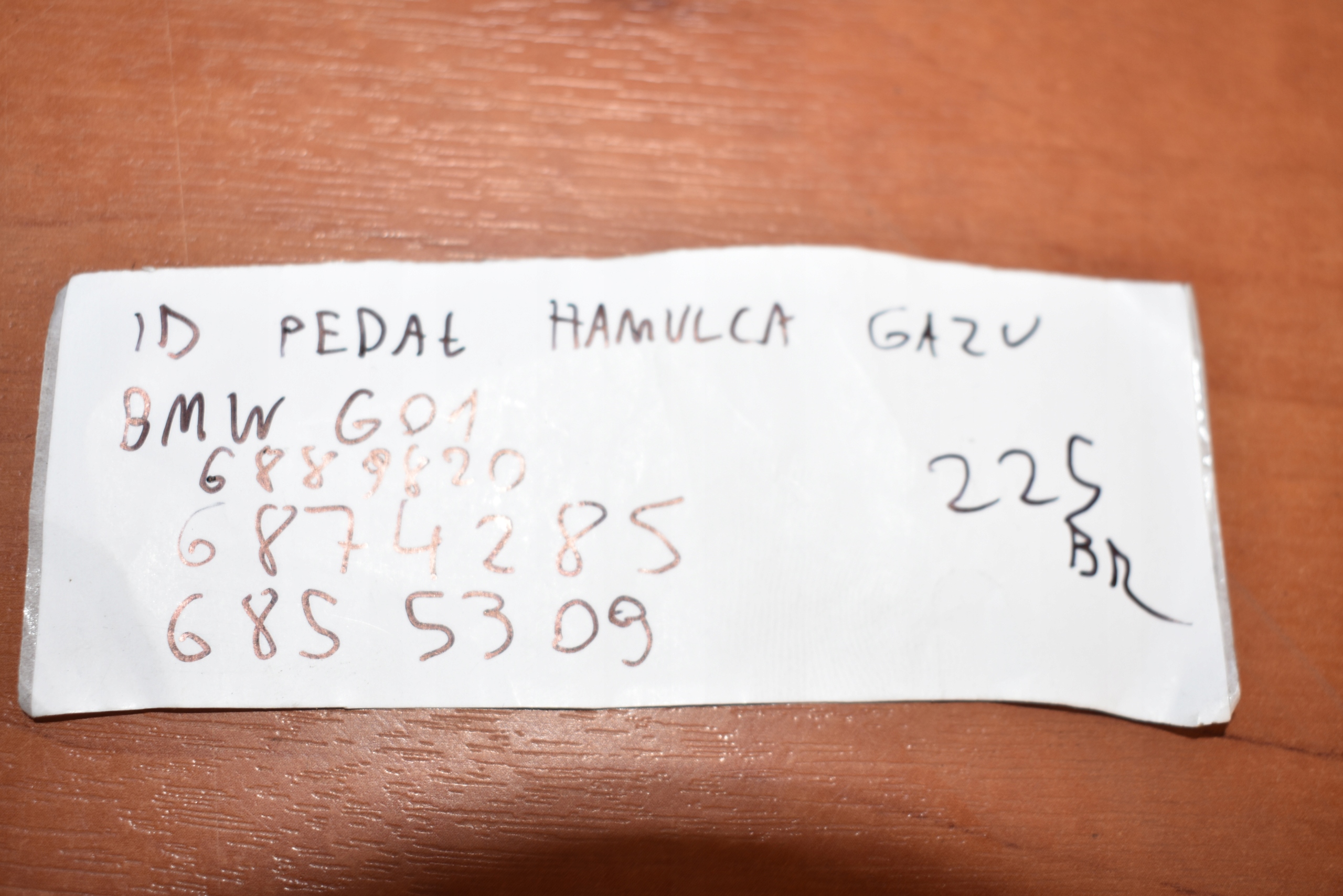 IDEALNY PEDAL Bremse Gas BMW G01 1