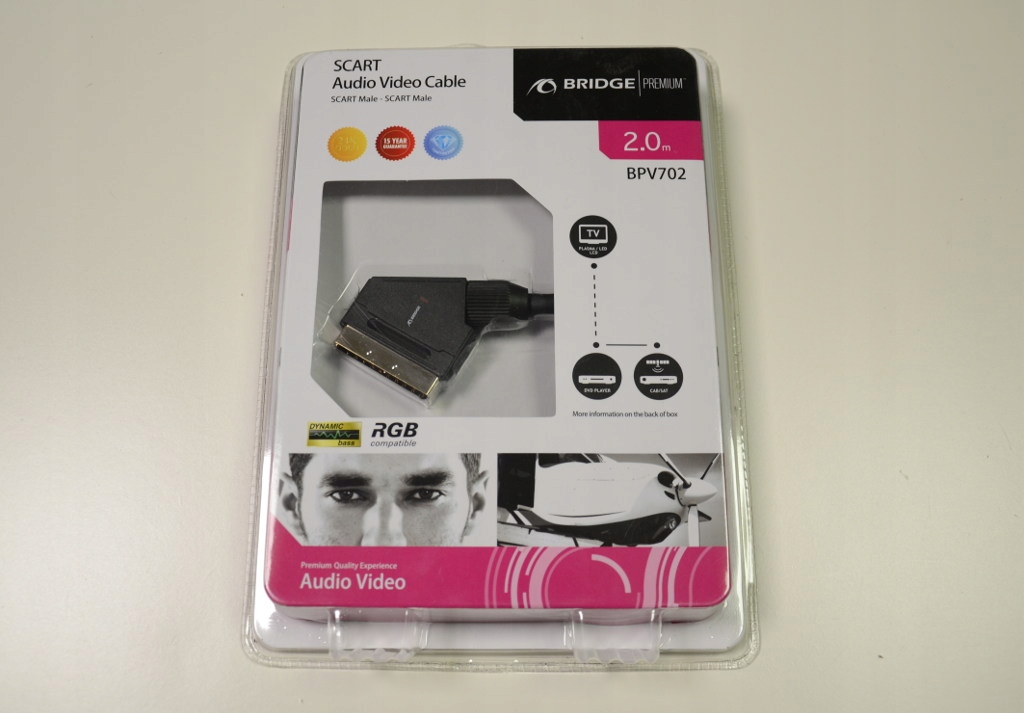 PRZEWÓD SCART EURO EKRANOWANY PREMIUM 2,0m EAN (GTIN) 5907707061509