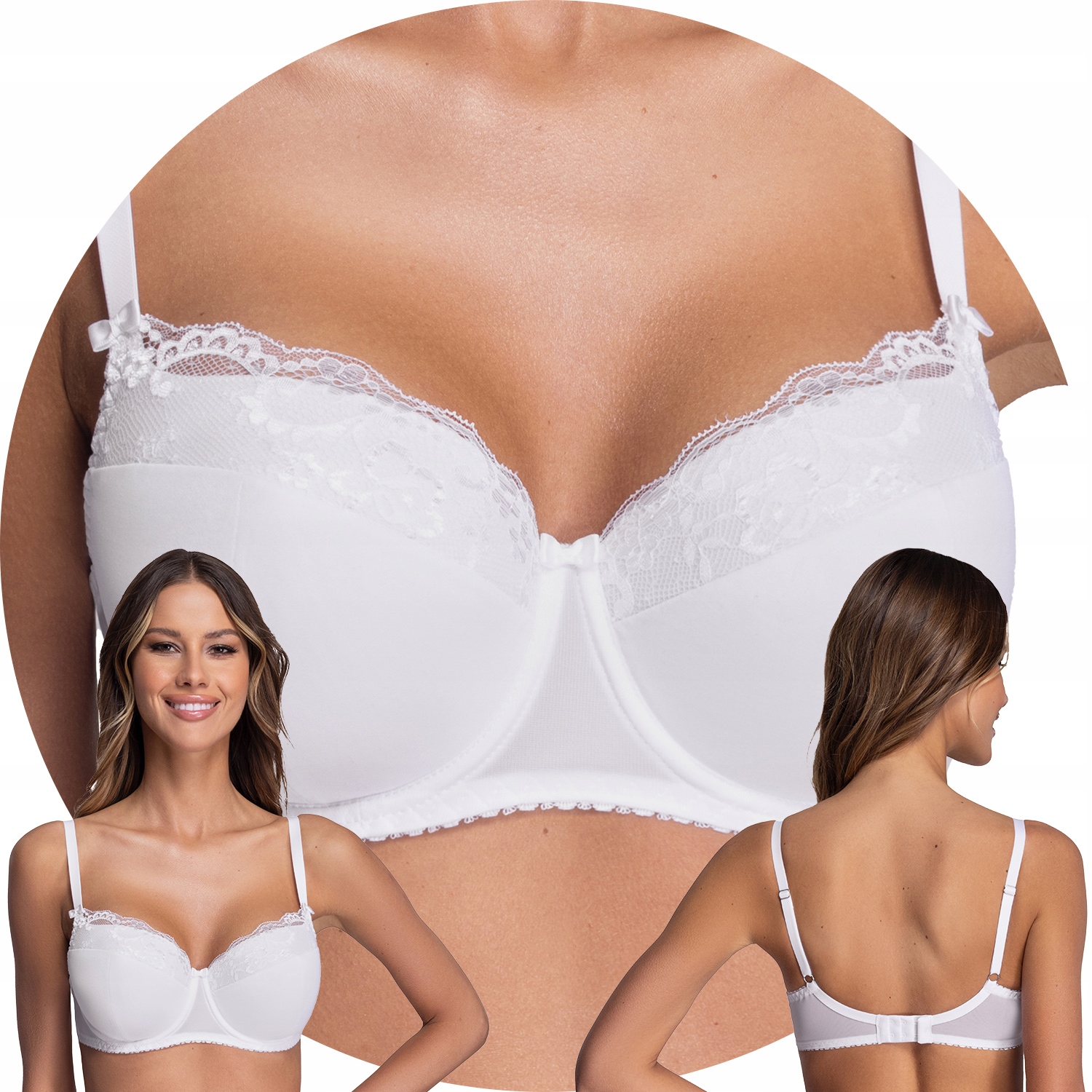 Ava 2112 Azalea Maxi white Vyztužená podprsenka bílá 90H Cup