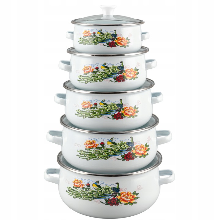 ZESTAW 5 GARNKÓW EMALIOWANYCH Kod producenta E-7146