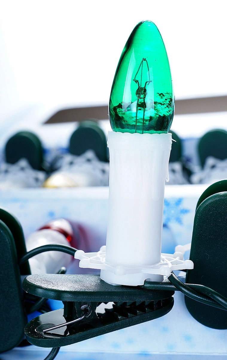 Tradiční Vánoční osvětlení na stromeček P-8 5W Prl žabí svíčky 16 kusů