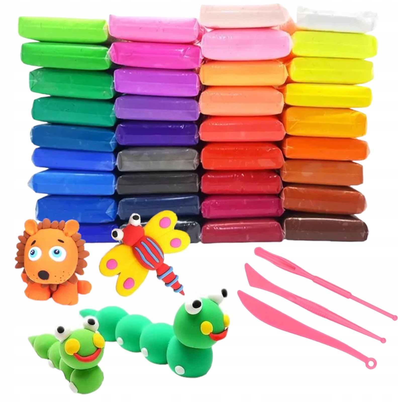 PLASTELINA SENSO GLINA POLIMEROWA PIANKOWA 36SZT