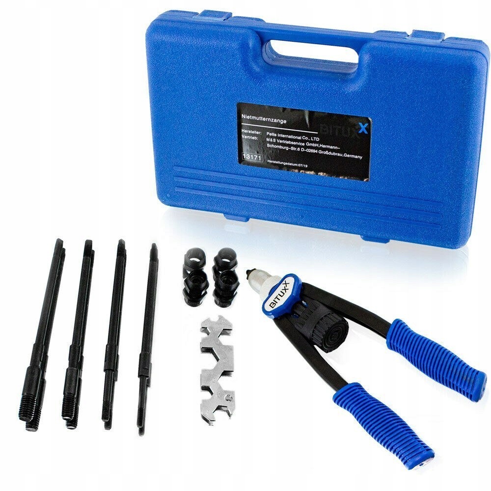 Ruční nýtovač Bituxx pro nýtovací matice v kufru