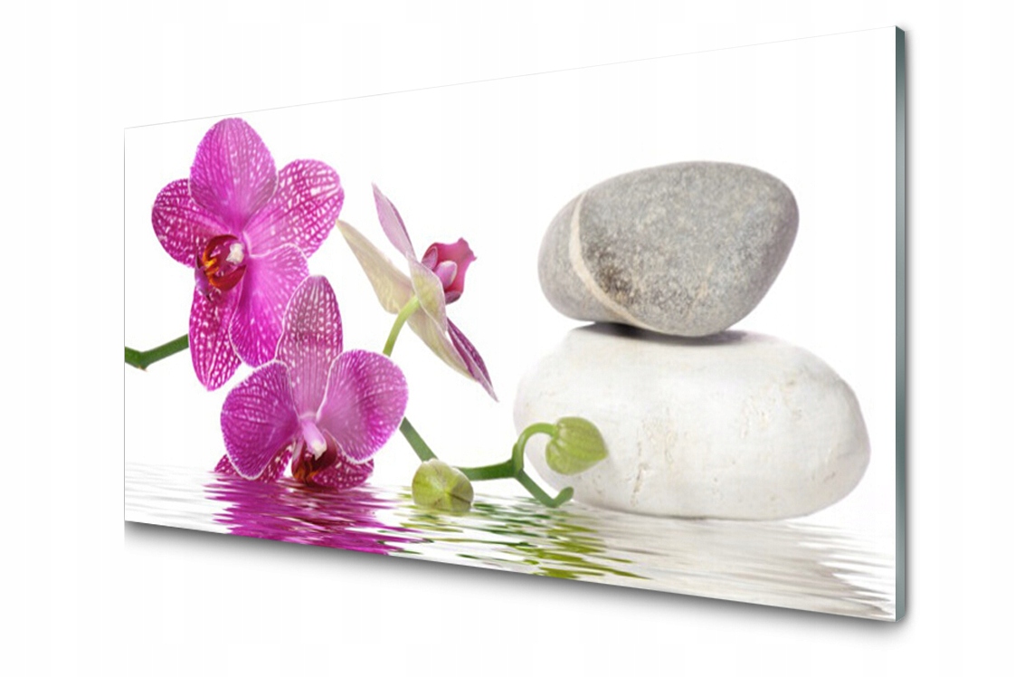 

Panel szklany dekor Dekor Kwiat 140x70 + Klej