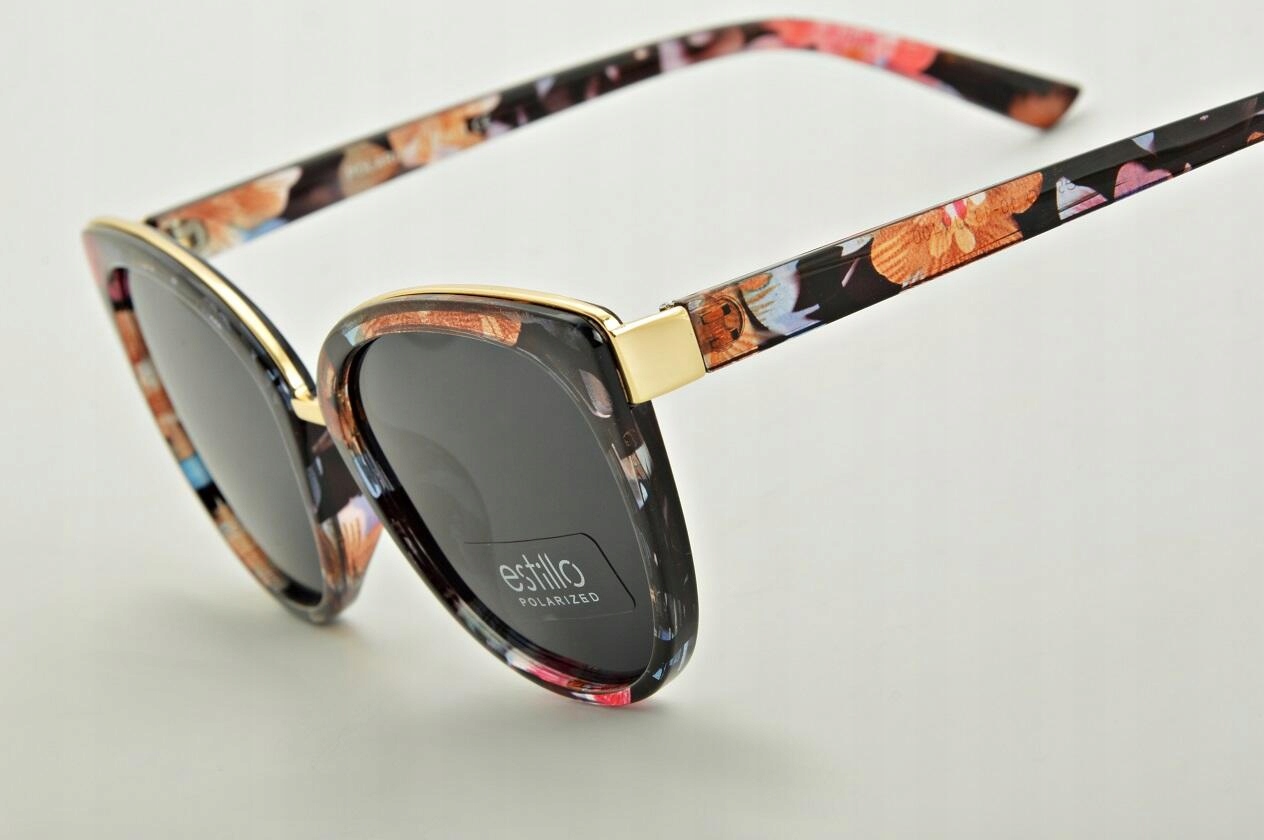 DAMSKIE Okulary POLARYZACYJNE Kocie Oczy Estillo PRZECIWSŁONECZNE UV400 EAN (GTIN) 5904830411027