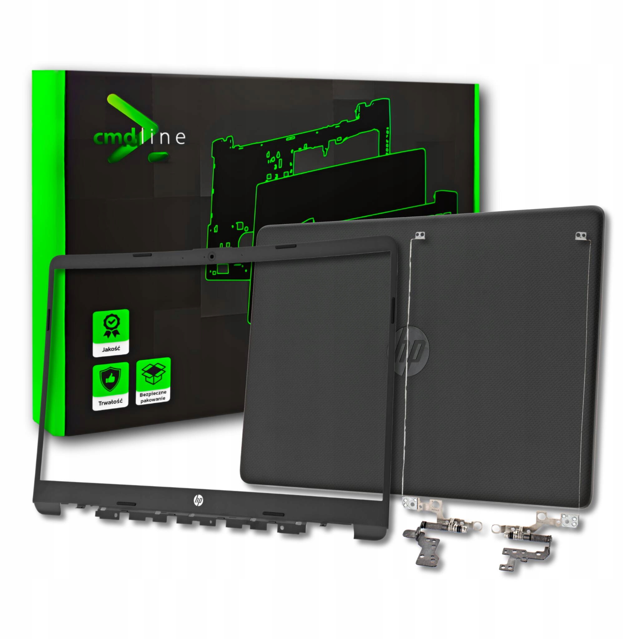 Klapa Ramka Matrycy Zawiasy Do Hp 15-DY 15-EF 15S-EQ 15S-FQ Blk