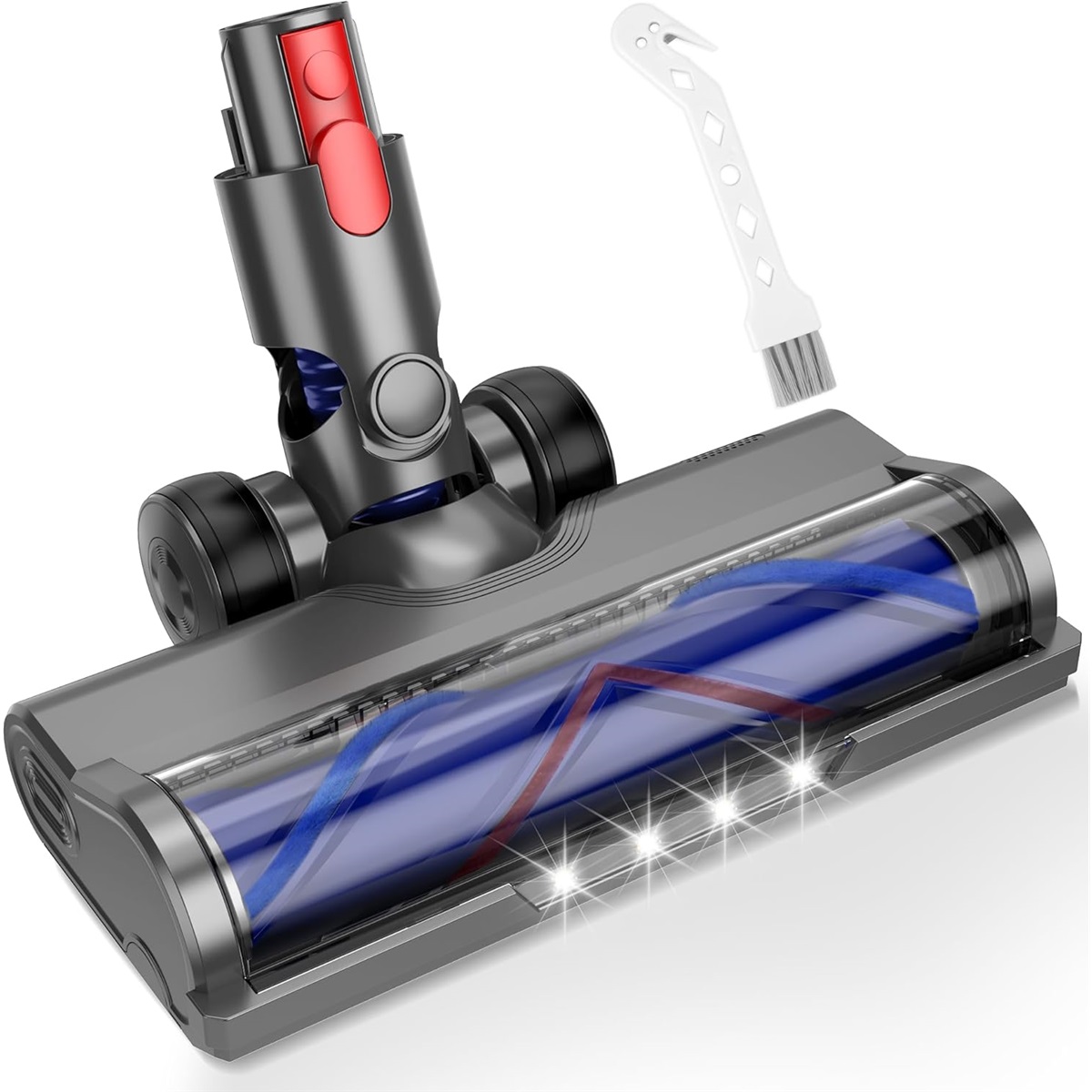 Podlahový kartáč s Led diodami pro Dyson V15 V11 V10 V8 V7 180° otáčení