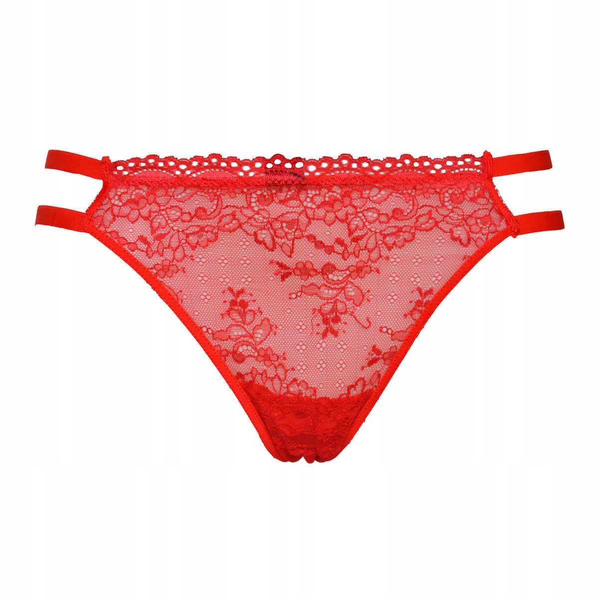 Stringi z koronką WALENTYNKI M/L 20215 czerwony