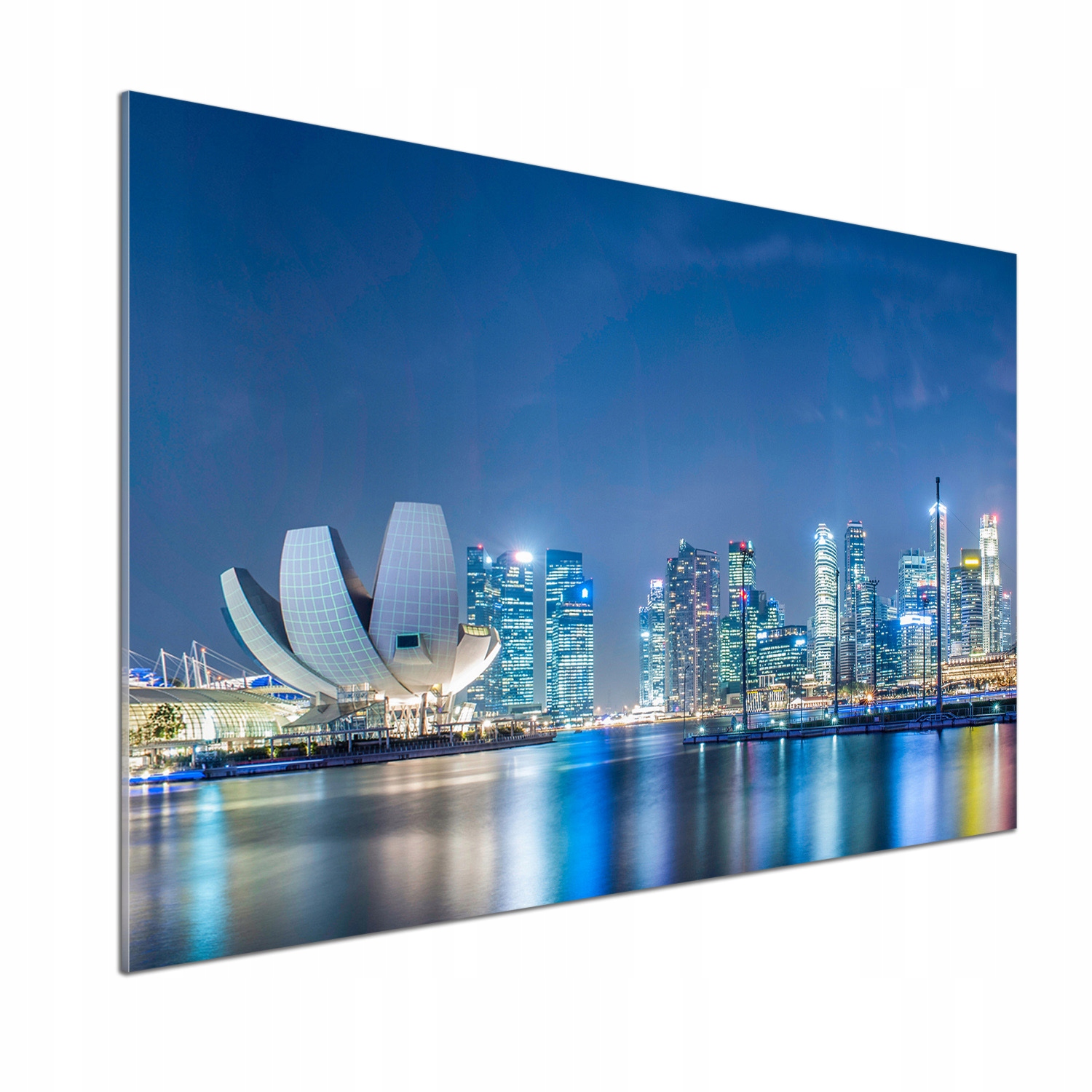 Panel do kuchyne Singapur v noci 100 x 70 cm Lepidlo