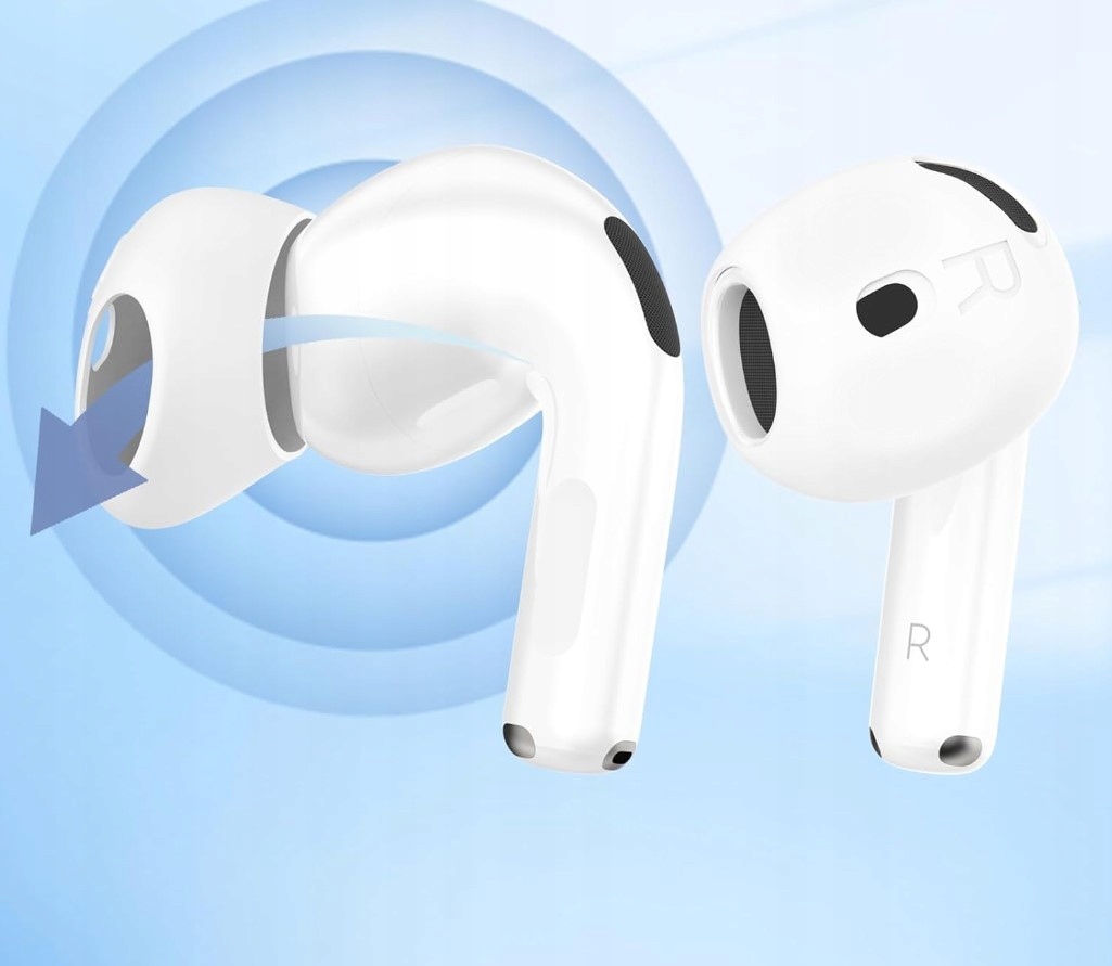 GUMKI NAKŁADKI WKŁADKI ULTRA SLIM DOUSZNE EAR TIPS DO APPLE AIRPODS 4 Marka E-inventory