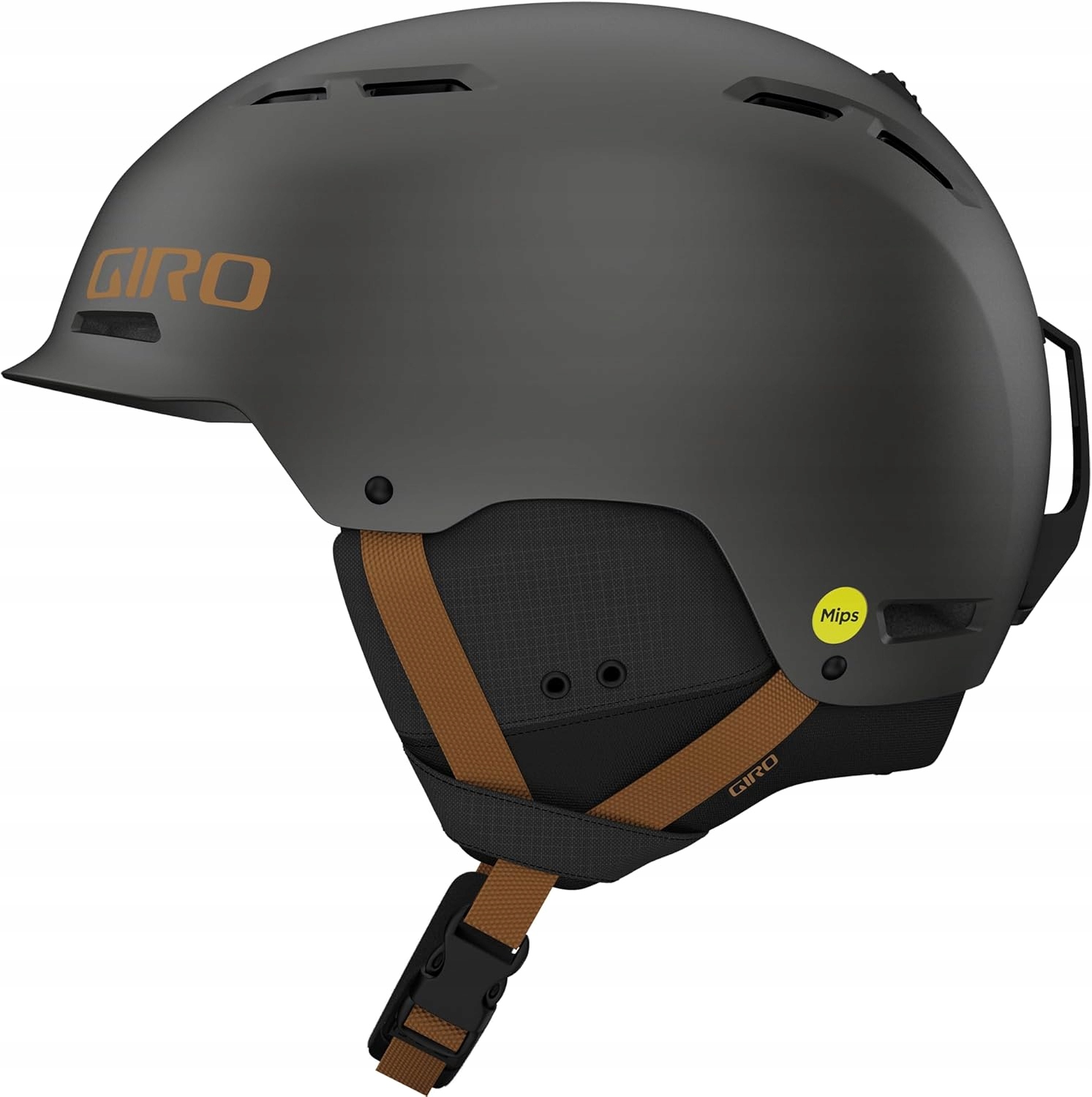 Zimní helma Giro Trig Mips metallic coal tan