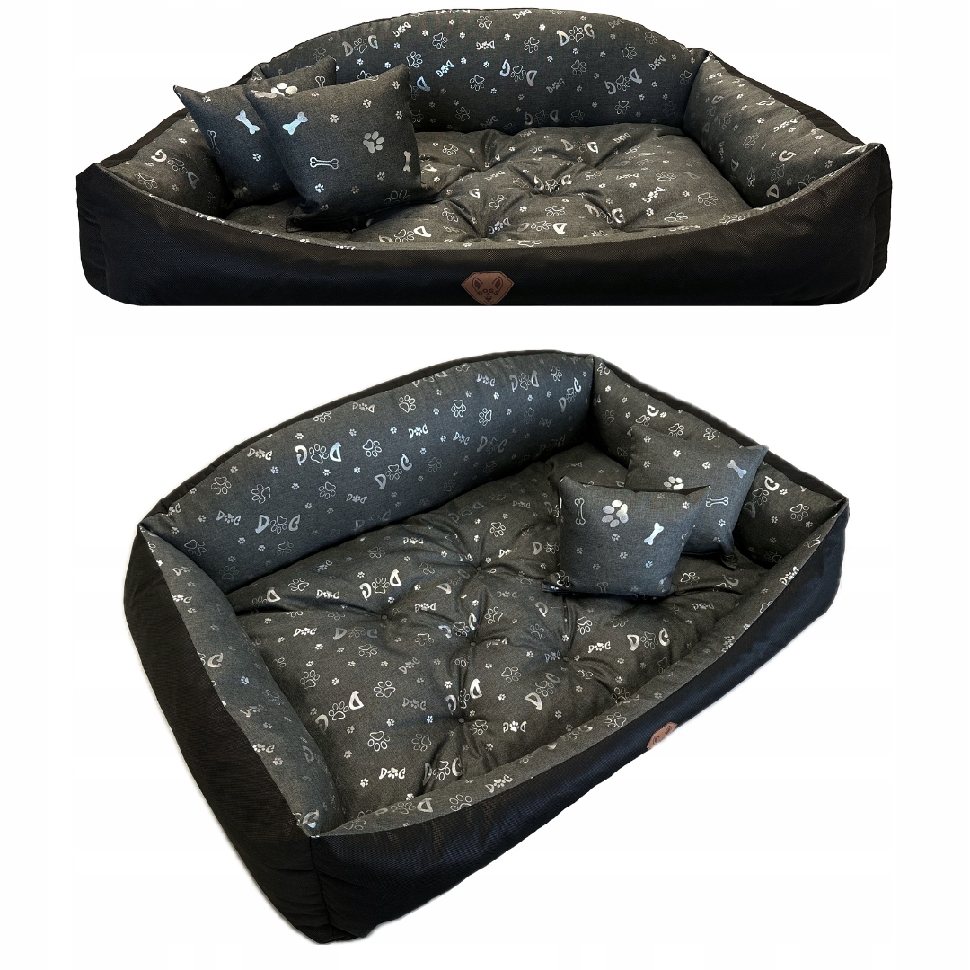 Przytulne legowisko dla psa materac 100x75 wodoodporne muszla stylowe