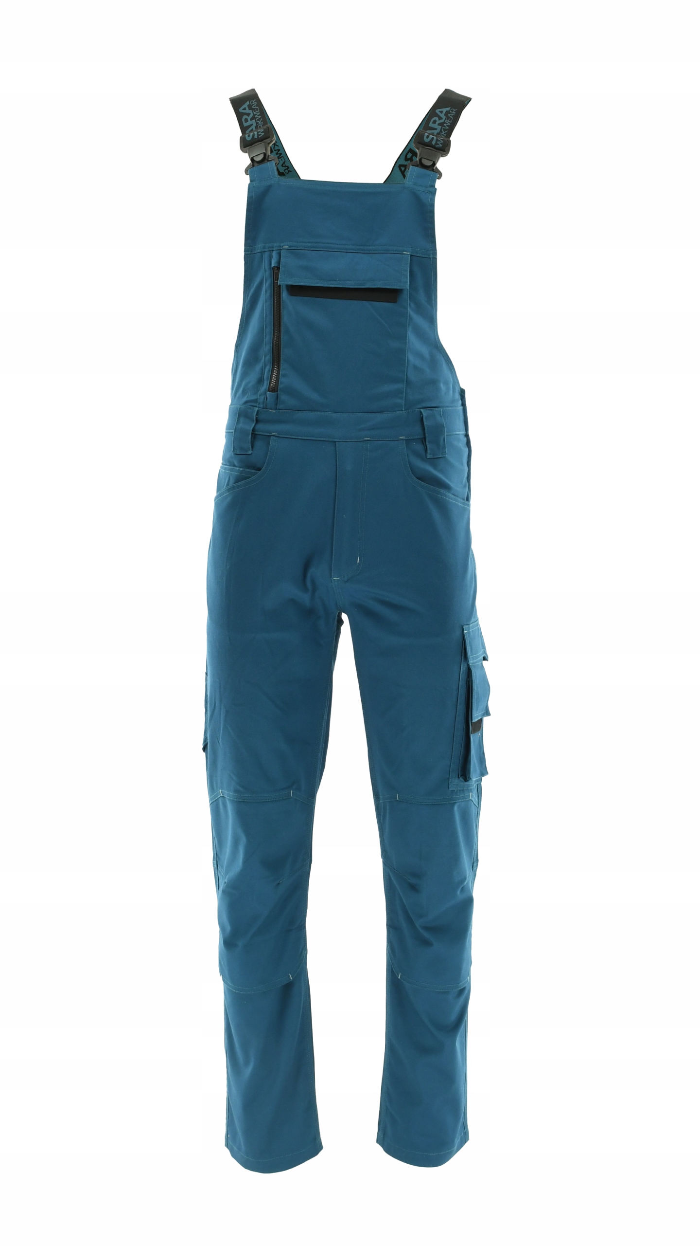 Spodnie ogrodniczki Actiflex (petrol/szary) 48