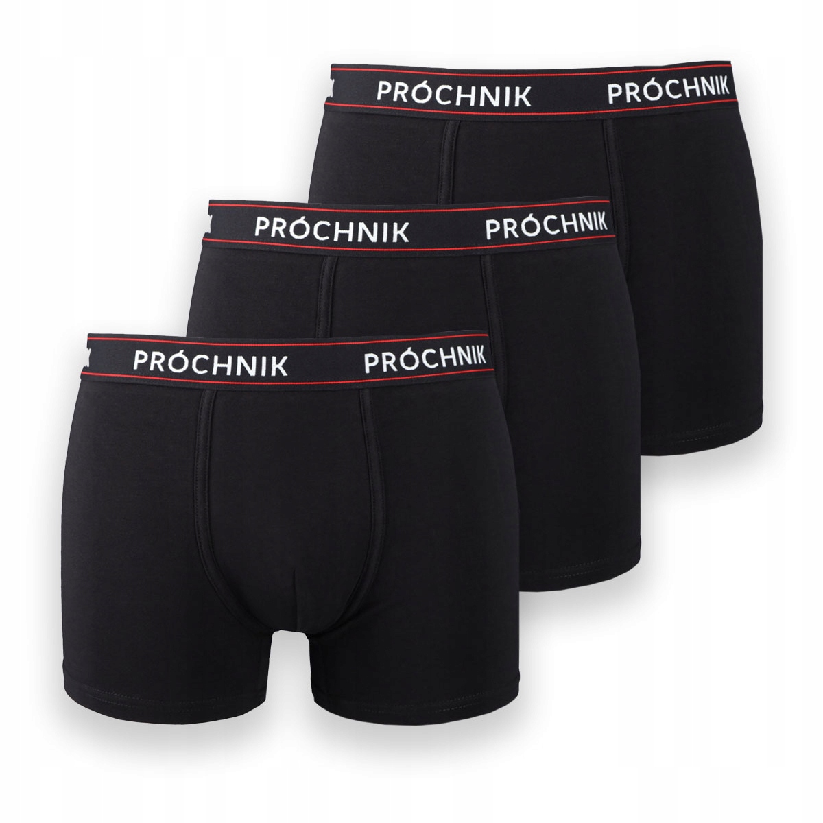 

Bokserki Męskie Czarne 3-Pak Próchnik PM1 M